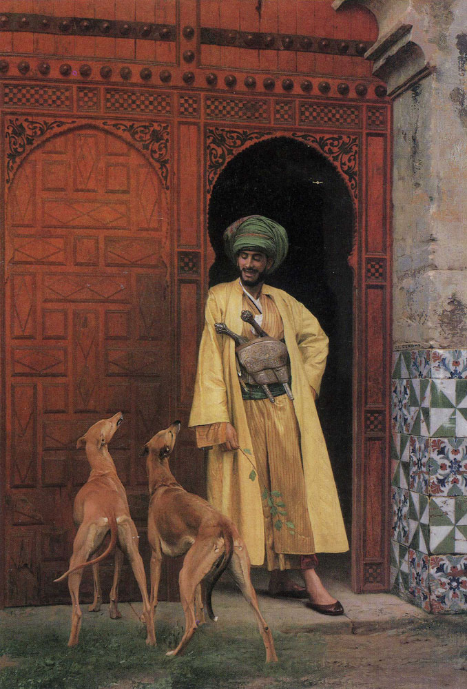 Jean-Léon Gérôme - An Arab and His Dogs