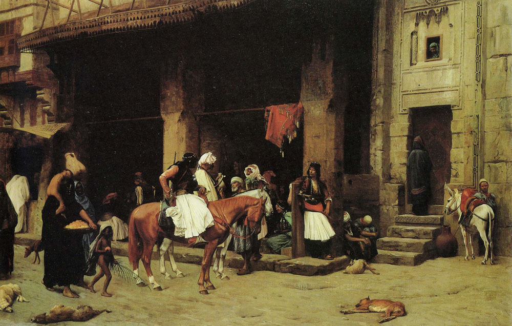 Jean-Léon Gérôme - A Street Scene in Cairo