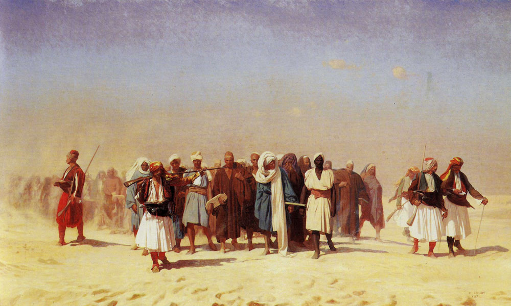 Jean-Léon Gérôme - Egyptian Recruits Crossing the Desert