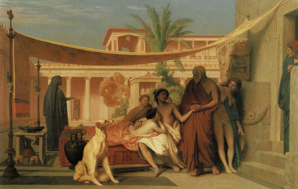 Jean-Léon Gérôme - Socrates Seeking Alcibiades at the House of Aspasia