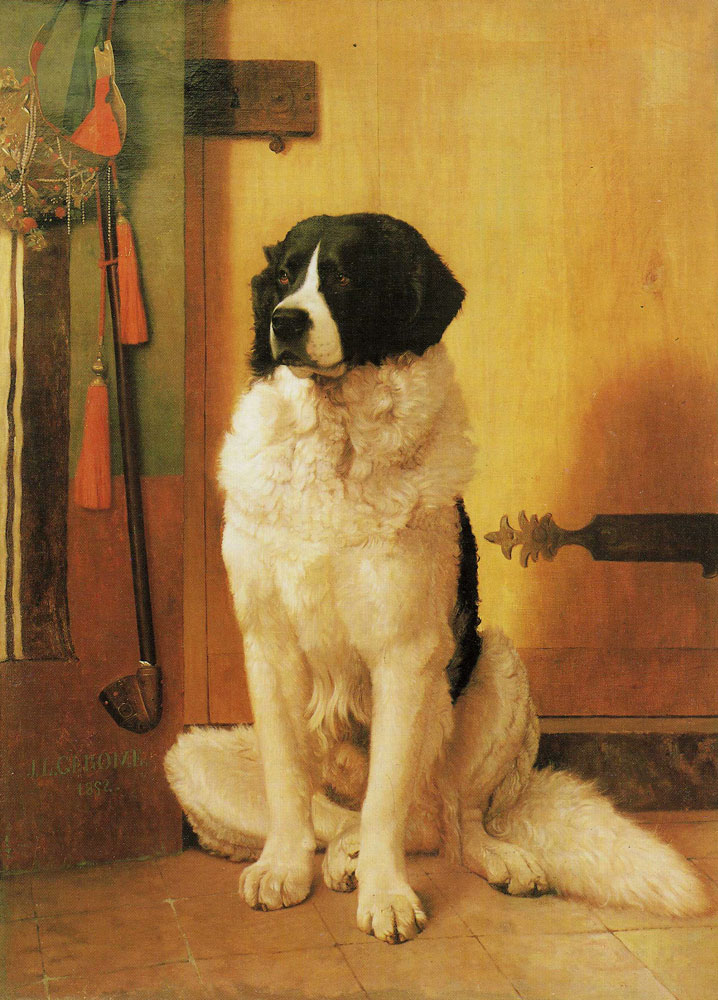 Jean-Léon Gérôme - Study of a Dog