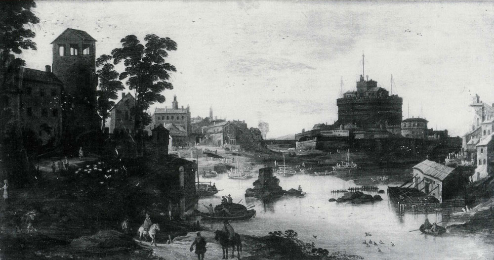 Attributed to Joos de Momper - View of Rome with the Castel Sant'Angelo