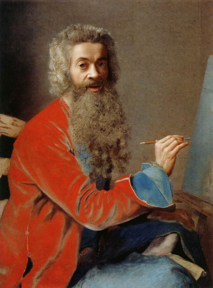 Jean-Etienne Liotard - Self-Portrait at the Easel
