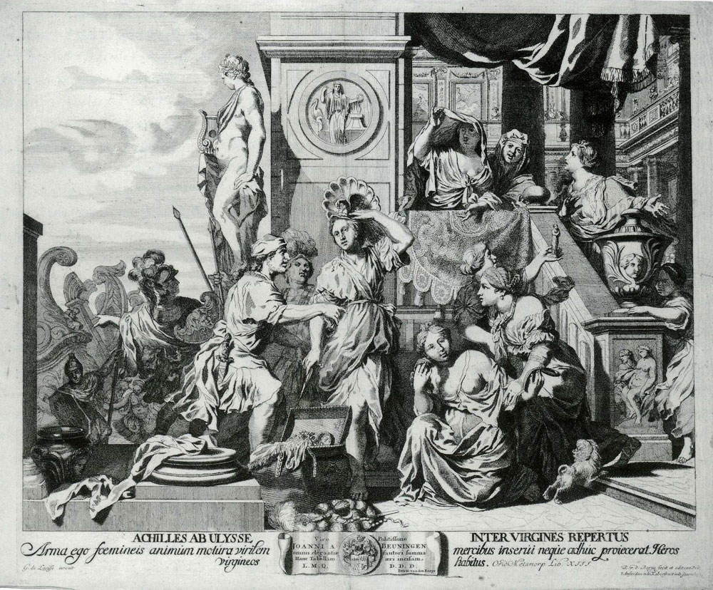Pieter van den Berge after Gerard de Lairesse - Achilles among the Daughters of Lycomedes