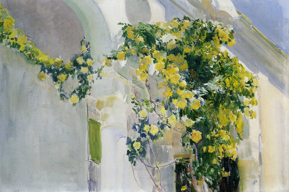 Joaquin Sorolla y Bastida - Yellow Rose Bush, Sorolla's House
