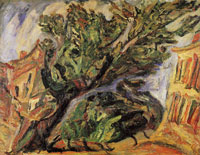Chaim Soutine Landscape with large tree