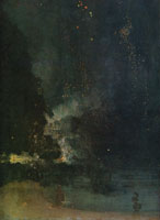 James Abbott McNeill Whistler Nocturne in Black and Gold: The Falling Rocket