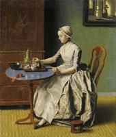 Jean-Etienne Liotard A Dutch Girl at Breakfast
