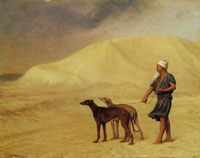 Jean-Léon Gérôme A Relay of Hounds in the Desert