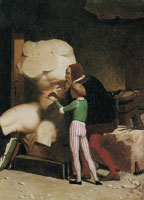Jean-Léon Gérôme Michelangelo in His Studio