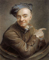 Maurice-Quentin de La Tour Self-Portrait at a Bull's-Eye Window