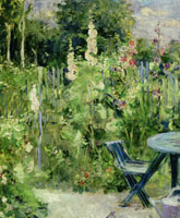 Berthe Morisot Hollyhocks