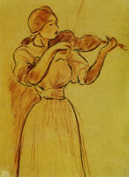 Berthe Morisot The violin