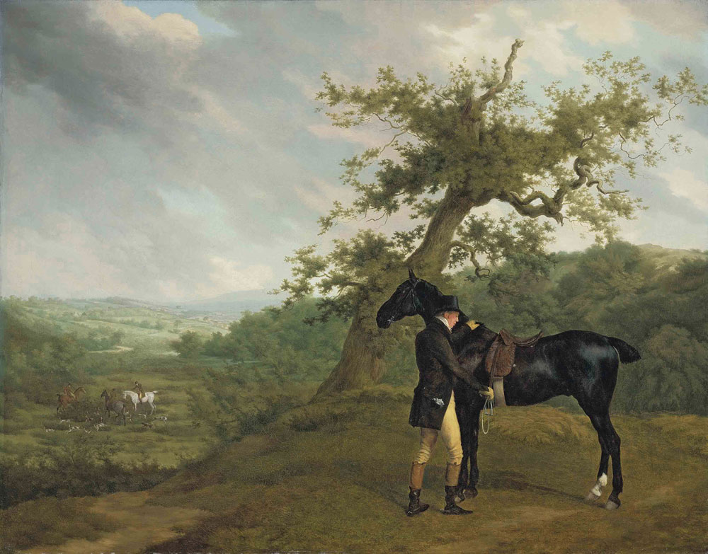 Jacques-Laurent Agasse - George Irving with his black hunter