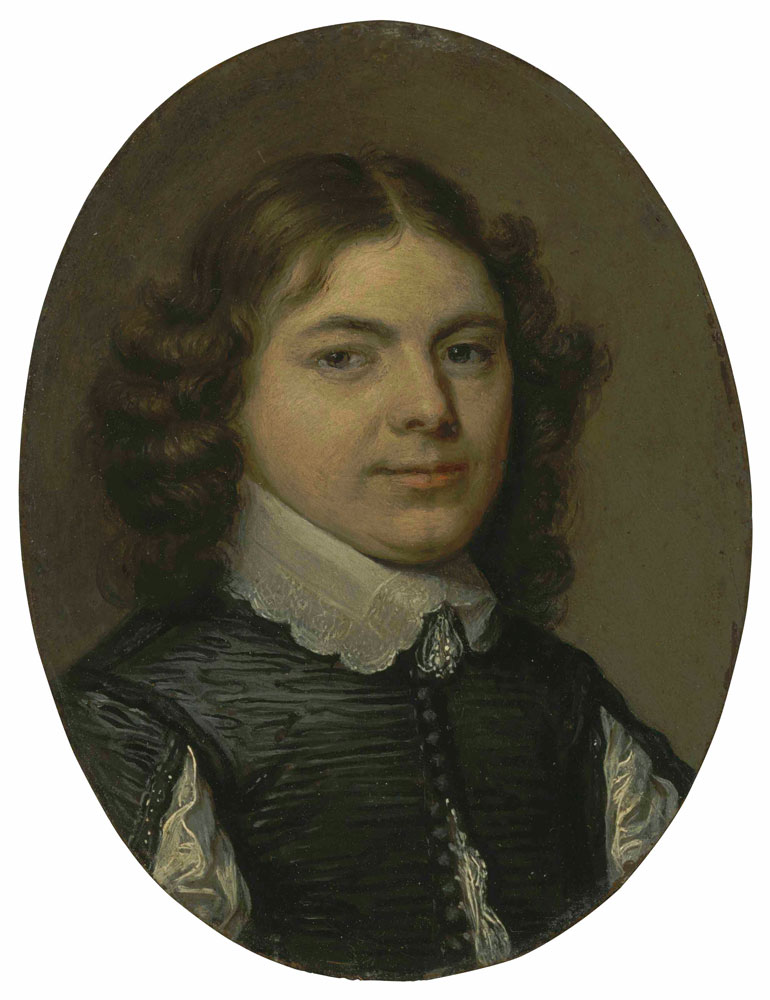 Attributed to David Bailly - Portrait of a young man