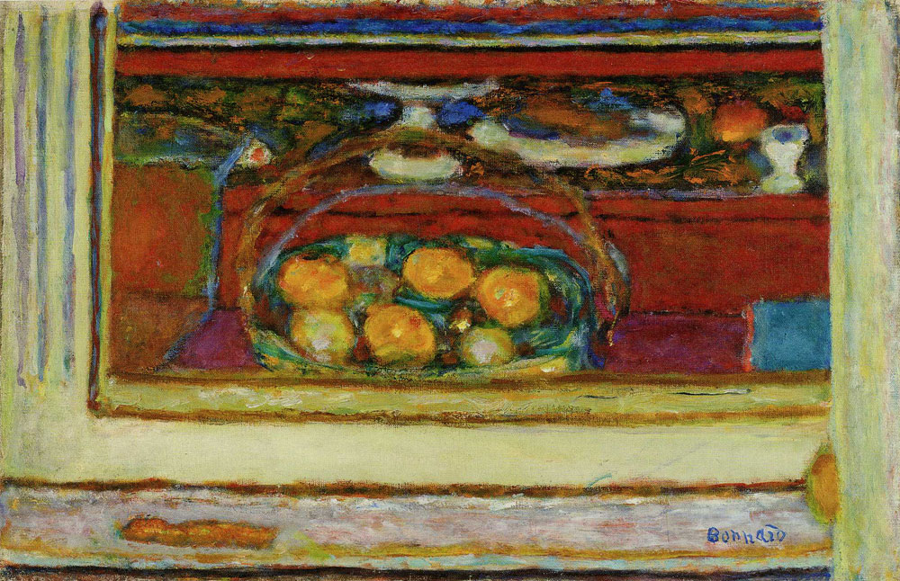 Pierre Bonnard - Basket of Fruit Reflected in a Mirror