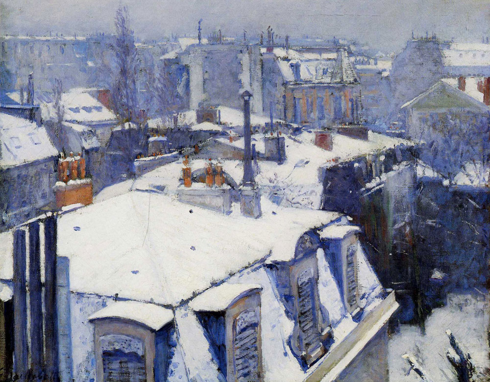 Gustave Caillebotte - Rooftops under Snow