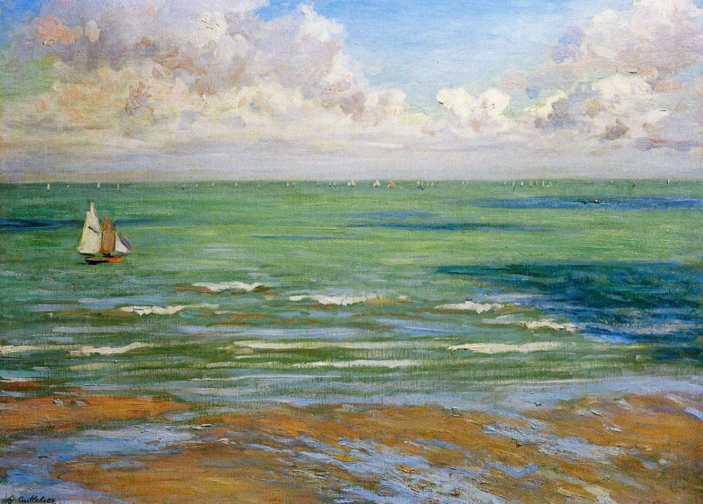 Gustave Caillebotte - Seascape, Regattas at Villers