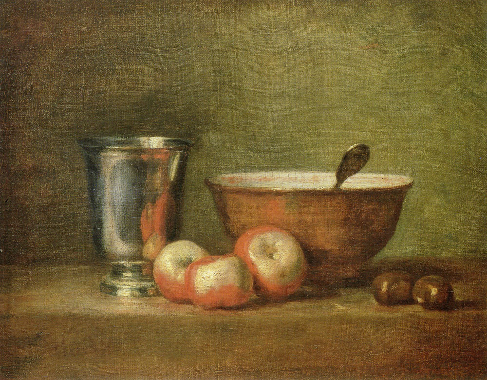 Jean-Siméon Chardin - Silver Goblet with Apples