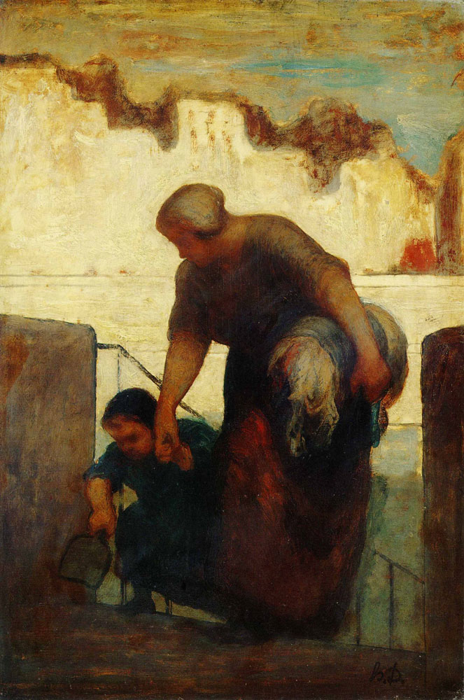 Honoré Daumier - The Laundress