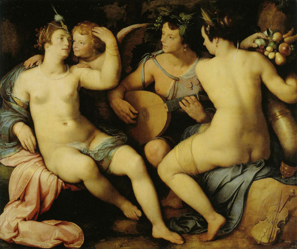 Cornelis van Haarlem - Without Ceres and Bacchus Venus would freeze