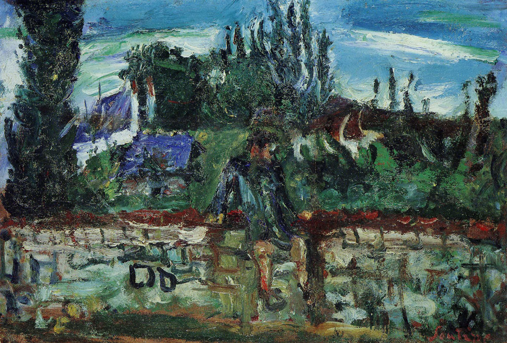 Chaim Soutine - Landscape at Champigny