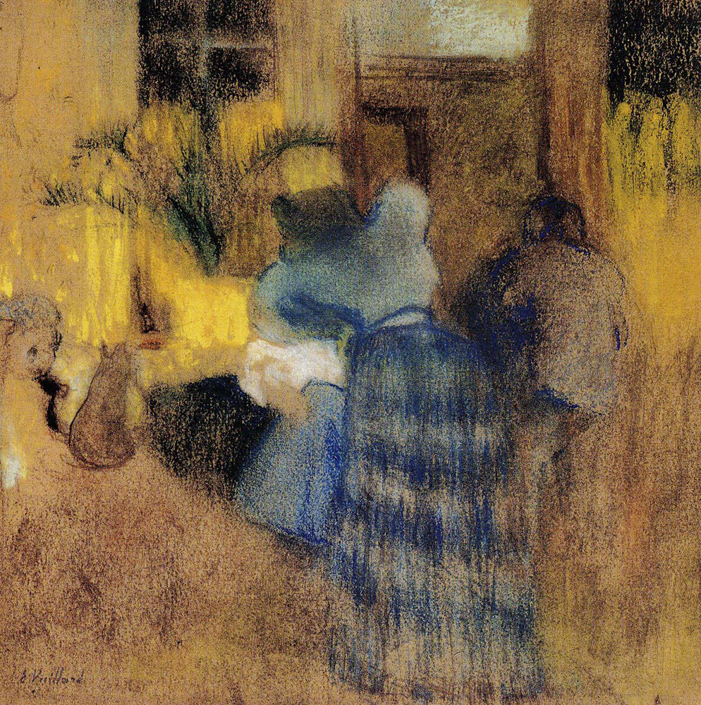 Edouard Vuillard - Interior, Blue and Yellow Harmony