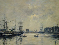 Eugène Boudin The Port of Le Havre (Dock of La Barre)