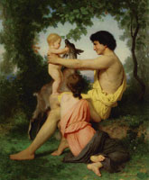 William-Adolphe Bouguereau Idyll: Ancient Family