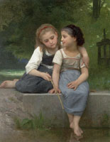William-Adolphe Bouguereau Fishing for Frogs