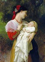 William-Adolphe Bouguereau Maternal Admiration