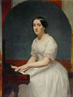 William-Adolphe Bouguereau Portrait of Mlle Couder