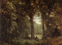 Camille Corot The Clearing: Memory of Ville d'Avray