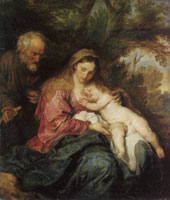 Anthony van Dyck Rest on the Flight to Egypt