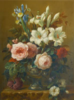 George Jacobus Johannes van Os Still Life with Summer Flowers
