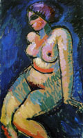 Alexej von Jawlensky Female nude, sitting