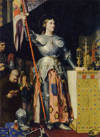 Jean Auguste Dominique Ingres Joan of Arc at the Coronation of Charles VII in the Cathedral of Rheims