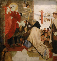 Ford Madox Brown St. Oswald sends out Missionaries to Scotland (receives St. Aidan)