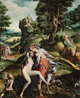 Bartholomeus Spranger Venus and Adonis