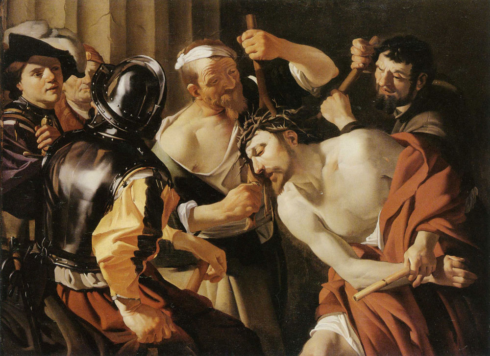 Dirck van Baburen - Christ being crowned with Thorns