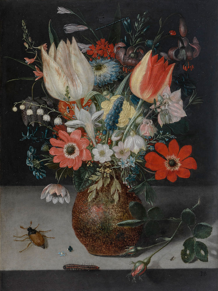 Peter Binoit - Still Life of Flowers