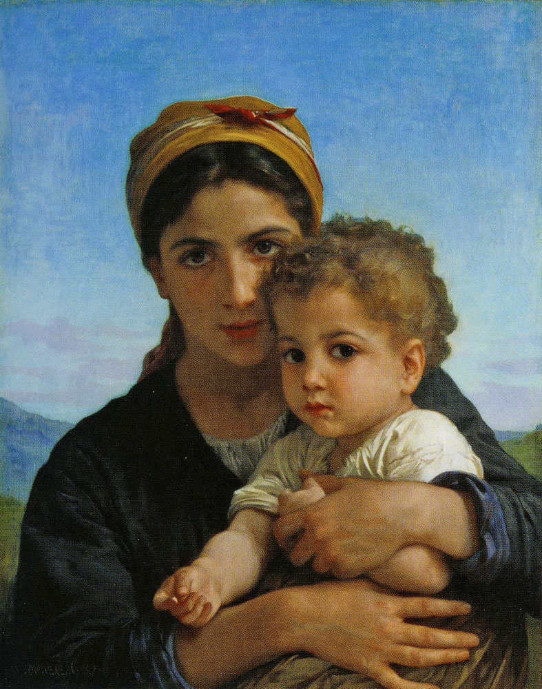 William-Adolphe Bouguereau - Girl with a Child