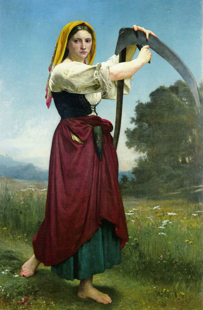 William-Adolphe Bouguereau - Girl with a Scythe