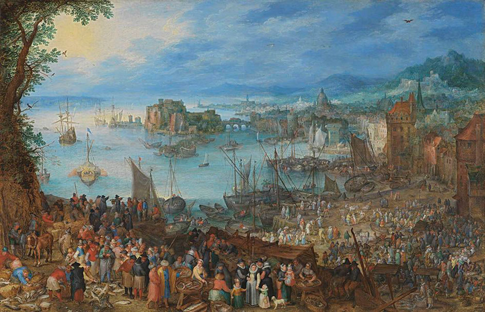 Jan Brueghel the Elder - Fish Market