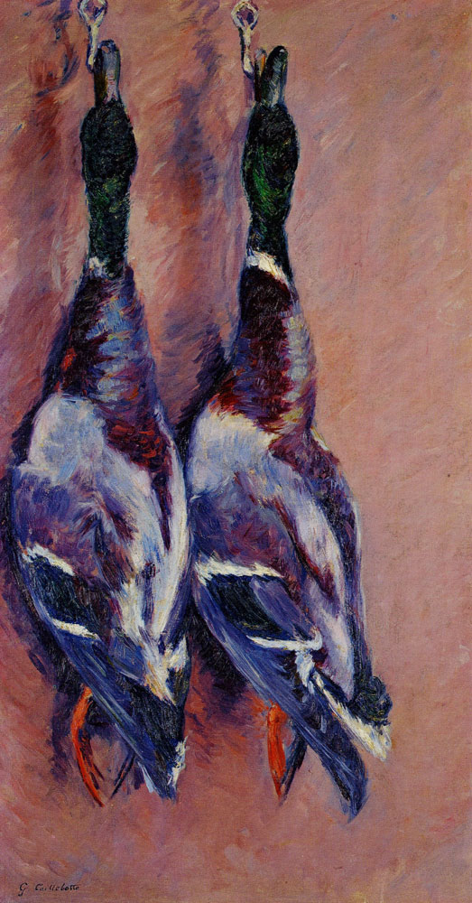 Gustave Caillebotte - Two Ducks, Hanging