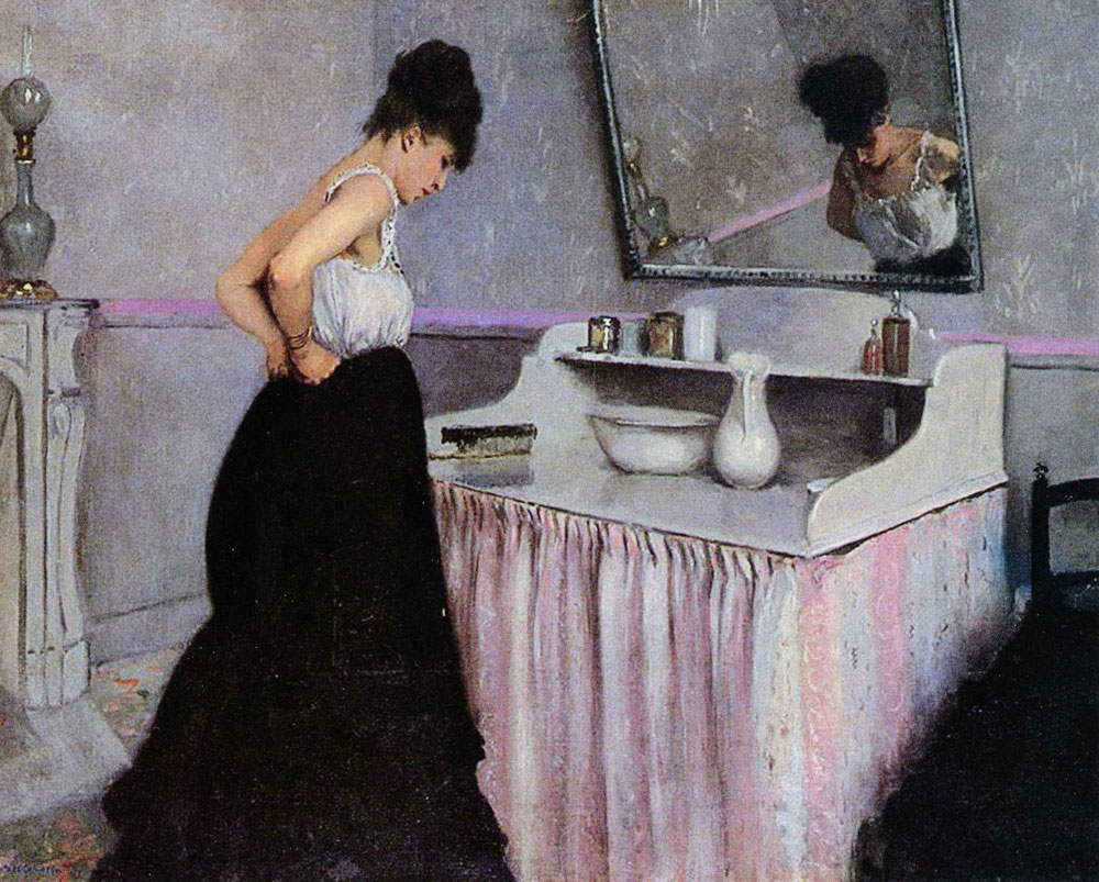 Gustave Caillebotte - Woman at a Dressing Table