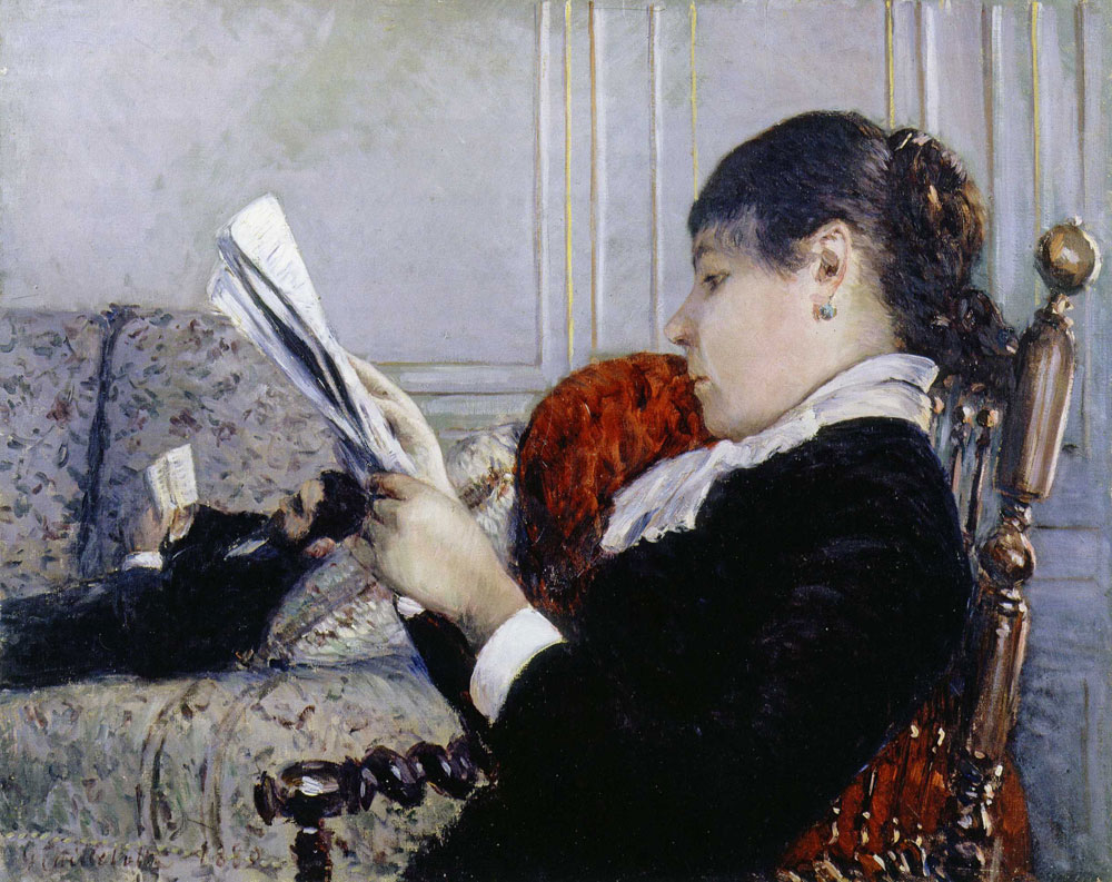 Gustave Caillebotte - Interior: Woman Reading