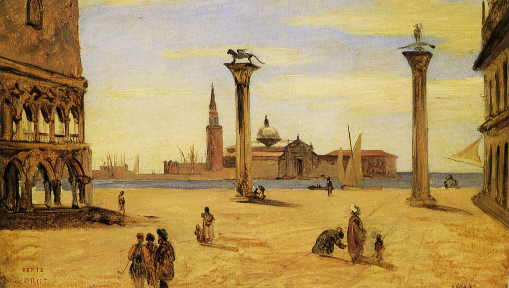 Jean-Baptiste-Camille Corot - Piazzetta, Venice