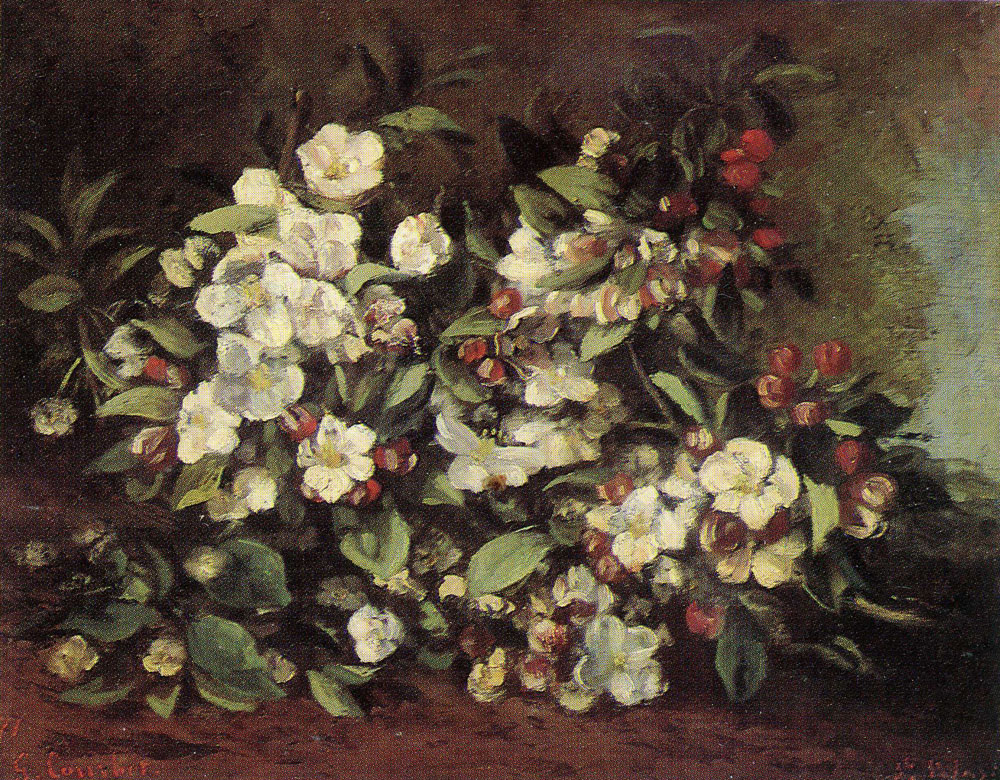 Gustave Courbet - Apple Tree Branch in Flower