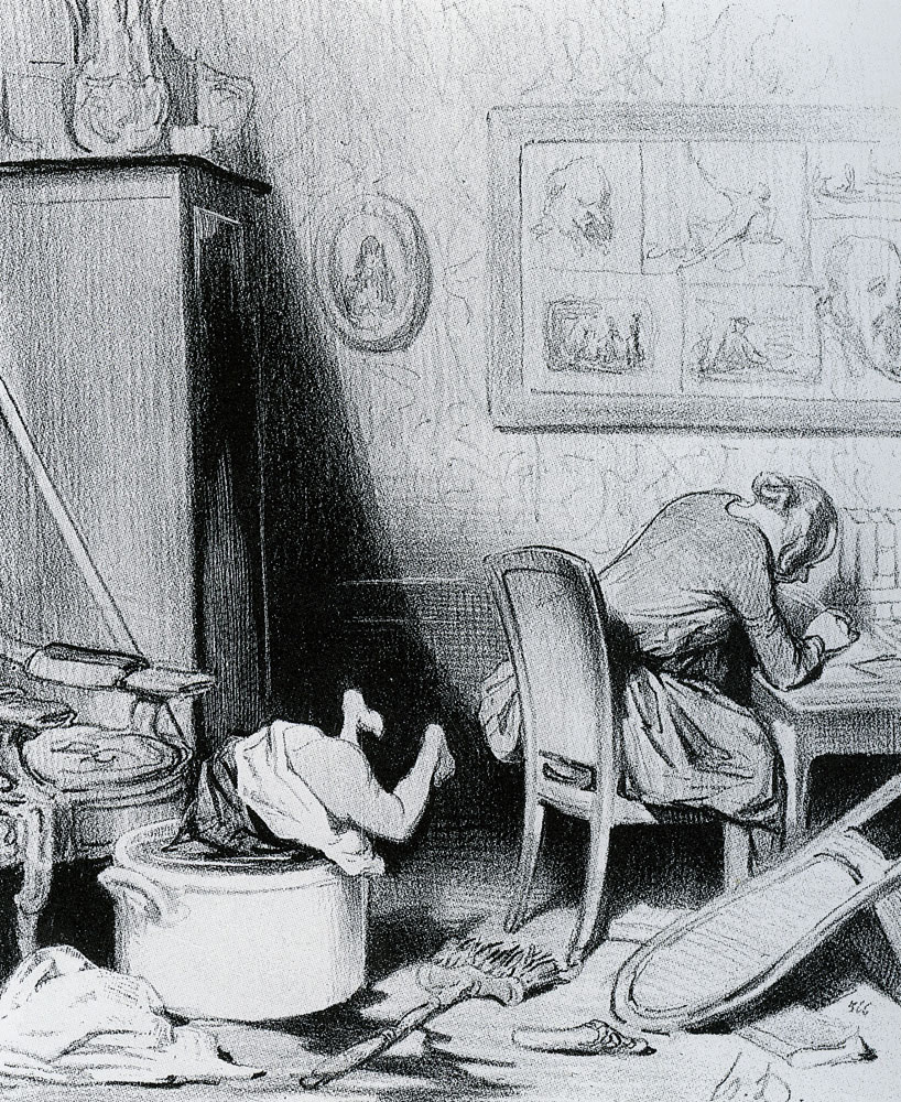 Honoré Daumier - The Blue Stockings